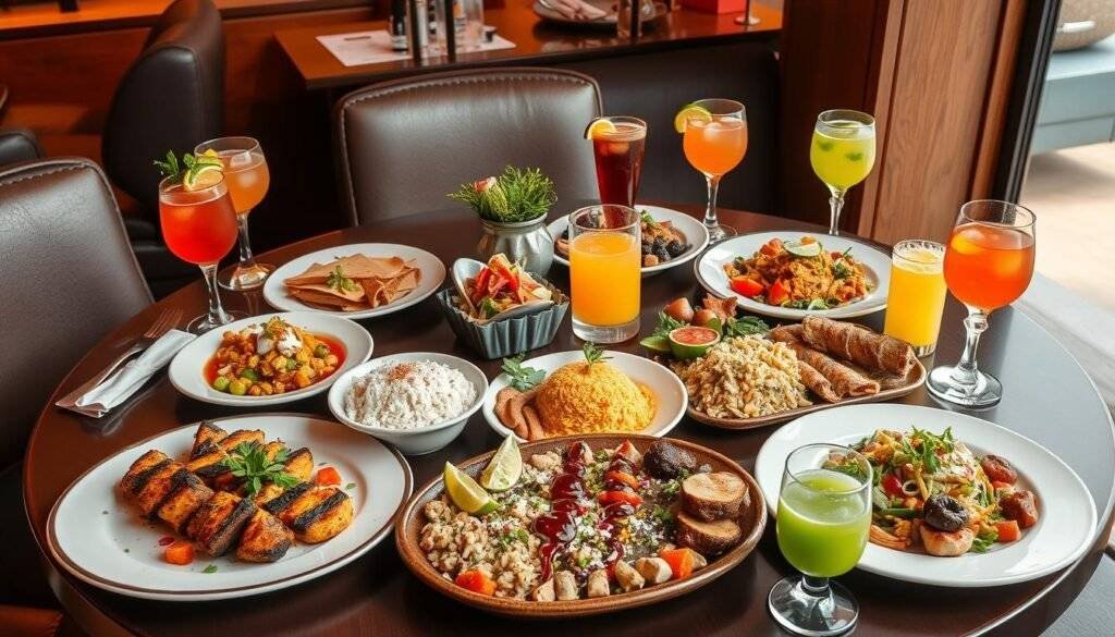 خيارات طعام مطعم هوليدي ان